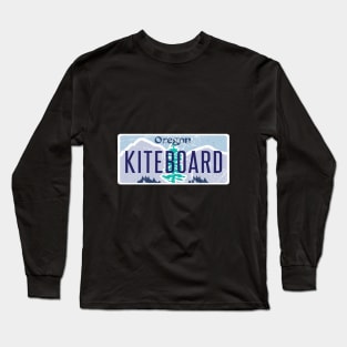 Oregon Kite Boarding Surfing With The Wind Long Sleeve T-Shirt